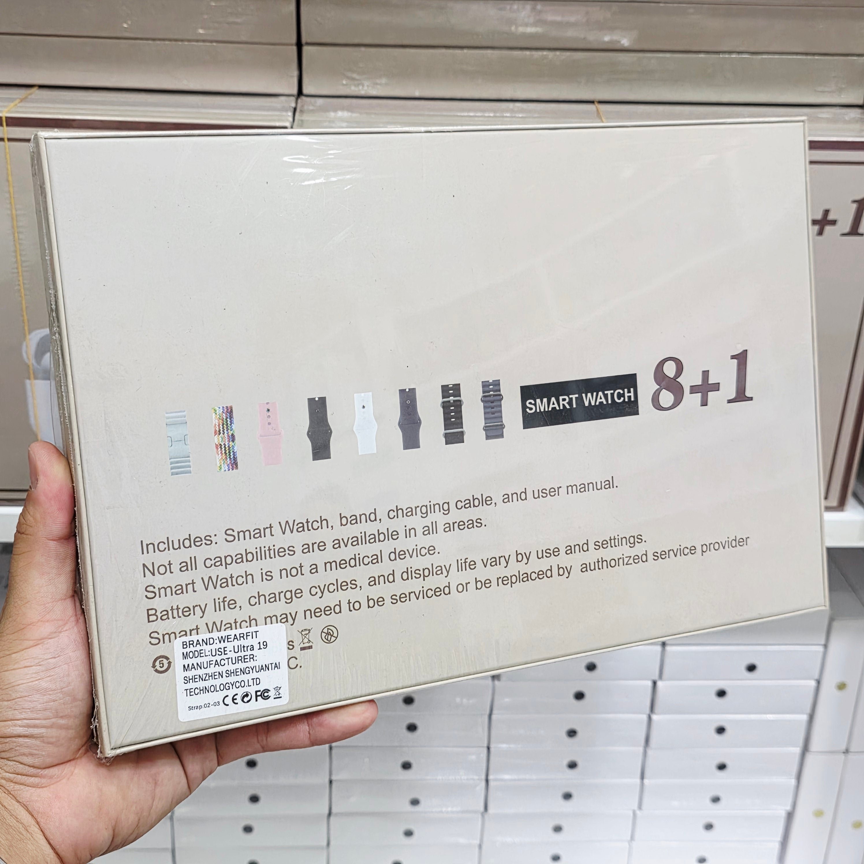 Use ultra19, 8 kordonlu ve airpods pro bluetooth kulaklıklı akıllım saat kombo - A3H