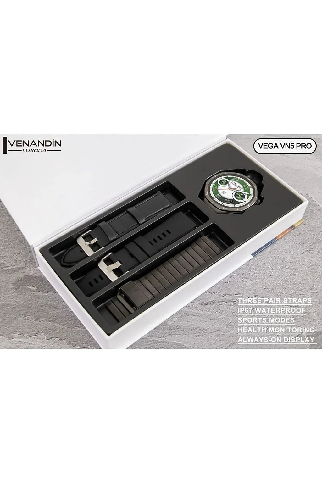 Venandin vega vn5 pro – 1,60 inç büyük ekranlı, çift kordon hediyeli akıllı saat kolaymagza ,klolay magza, km , km tech, km technology, toptan telefon aksesuarları, toptan, Kolaymagza, KolayMazga, KM technology, KM tech, toptan gsm, toptan ürünler, e-ticaret toptan, eminönü toptan, tahtakale, tahtakale toptan