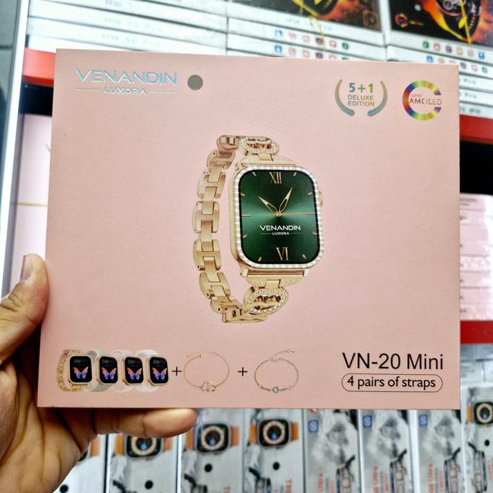 Venandin vn20 mini – 41mm amoled ekranlı, 4 kordon + bilezik hediyeli akıllı saat - A2M - KolayMagza
