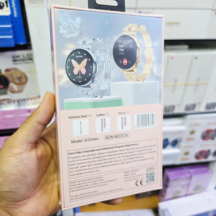 G12 mini amoled yuvarlak ekranlı 3 kordonlu kadınlara özel akıllı saat kolaymagza ,klolay magza, km , km tech, km technology, toptan telefon aksesuarları, toptan, Kolaymagza, KolayMazga, KM technology, KM tech, toptan gsm, toptan ürünler, e-ticaret toptan, eminönü toptan, tahtakale, tahtakale toptan