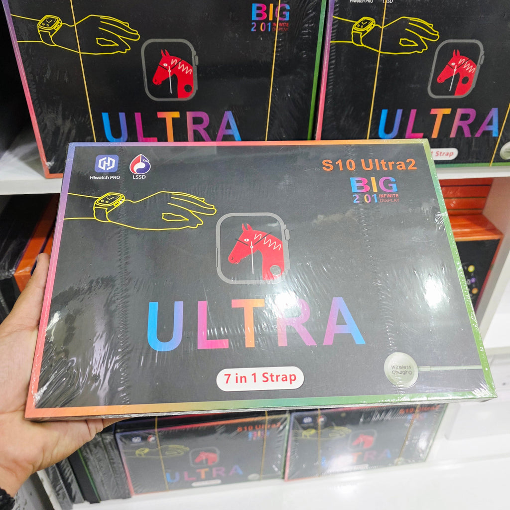 S10 Ultra 2 Akıllı Çocuk Saati, 7 kayış kordonlu , manyetik şarj cihazı, titanyum gövde | paslanmaz çelik | şık ve benzersiz kayışlarla erkekler, çocuklar, kızlar, erkekler ve kadınlar için uygundur. - A3F