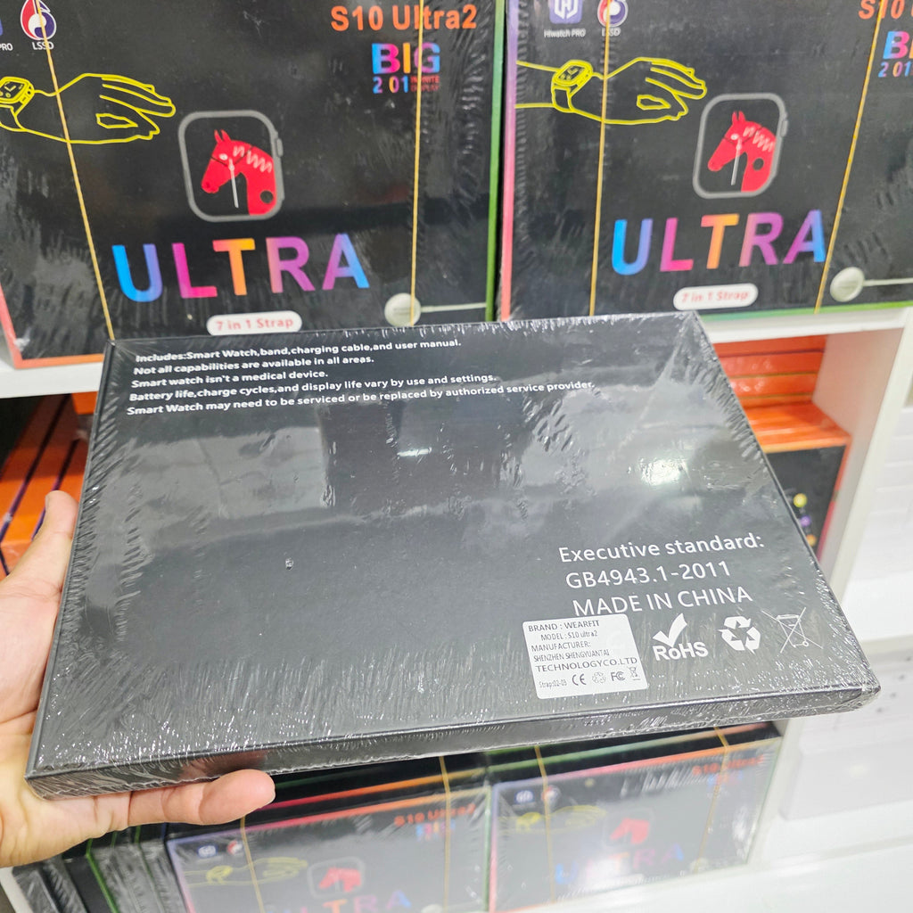 S10 Ultra 2 Akıllı Çocuk Saati, 7 kayış kordonlu , manyetik şarj cihazı, titanyum gövde | paslanmaz çelik | şık ve benzersiz kayışlarla erkekler, çocuklar, kızlar, erkekler ve kadınlar için uygundur. - A3F