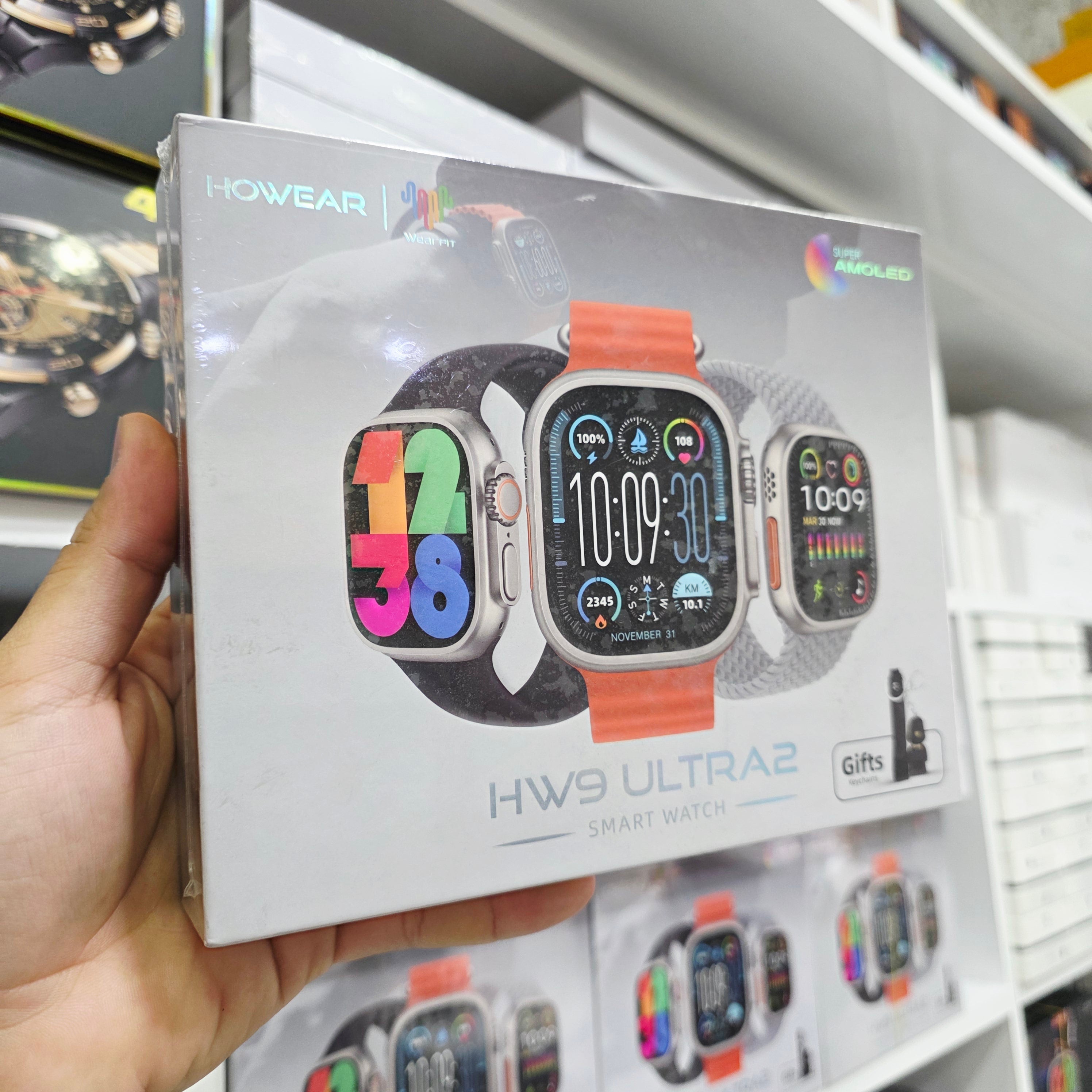 Hw9 ultra2 49mm amoled ekranlı 3 kordonlu ios android uyumlu akıllı saat - A2Z