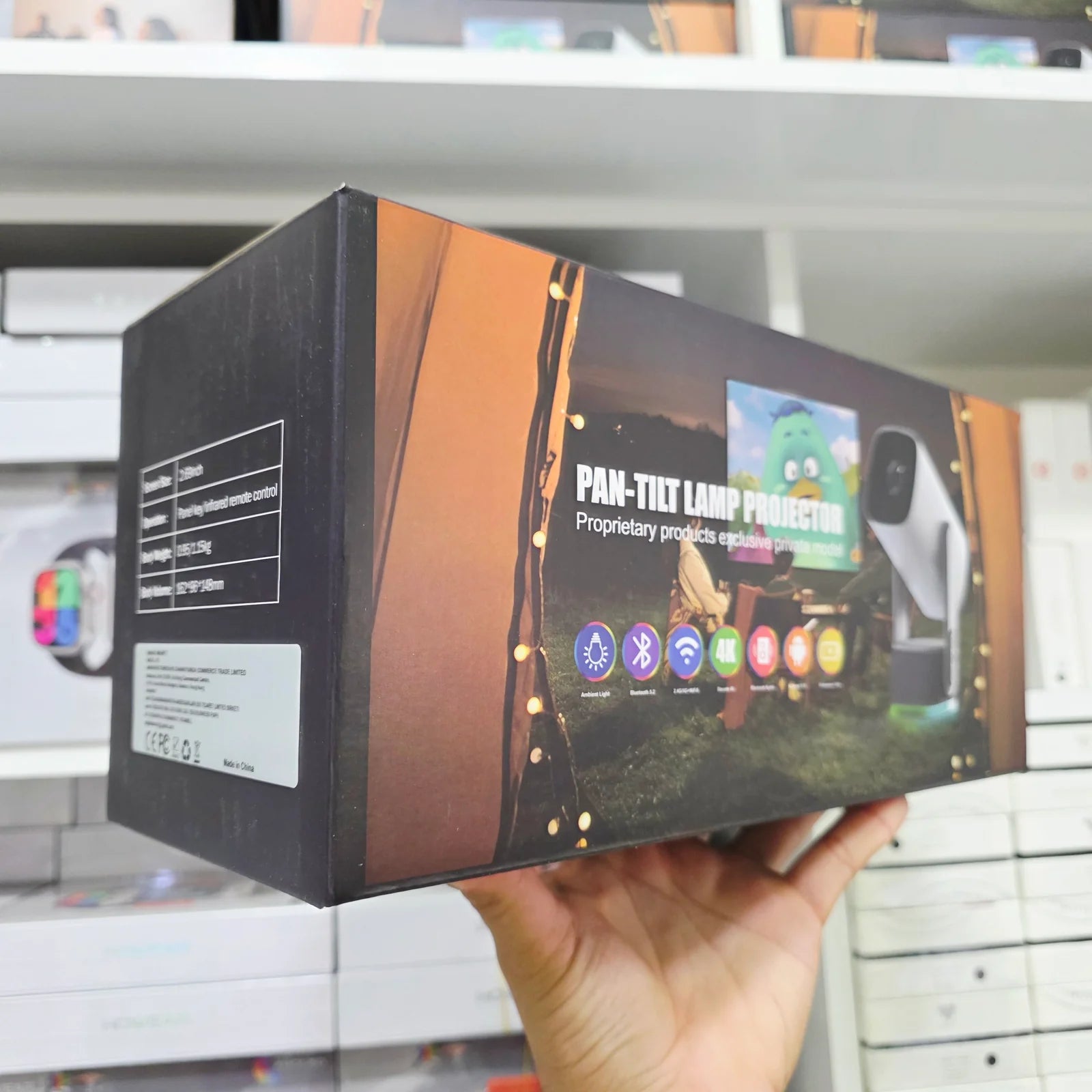 K2 Ultra HD Smart Projektör – WiFi 6 ve Bluetooth 5.2 ile kolay bağlantı sağlayan kompakt cihaz