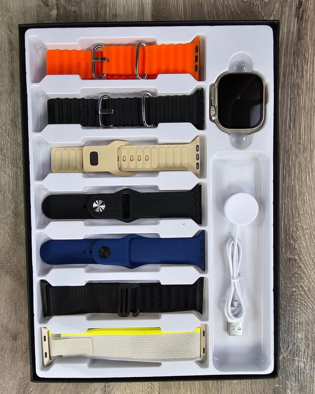 S10 Ultra 2 Akıllı Çocuk Saati, 7 kayış kordonlu , manyetik şarj cihazı, titanyum gövde | paslanmaz çelik | şık ve benzersiz kayışlarla erkekler, çocuklar, kızlar, erkekler ve kadınlar için uygundur. - A3F