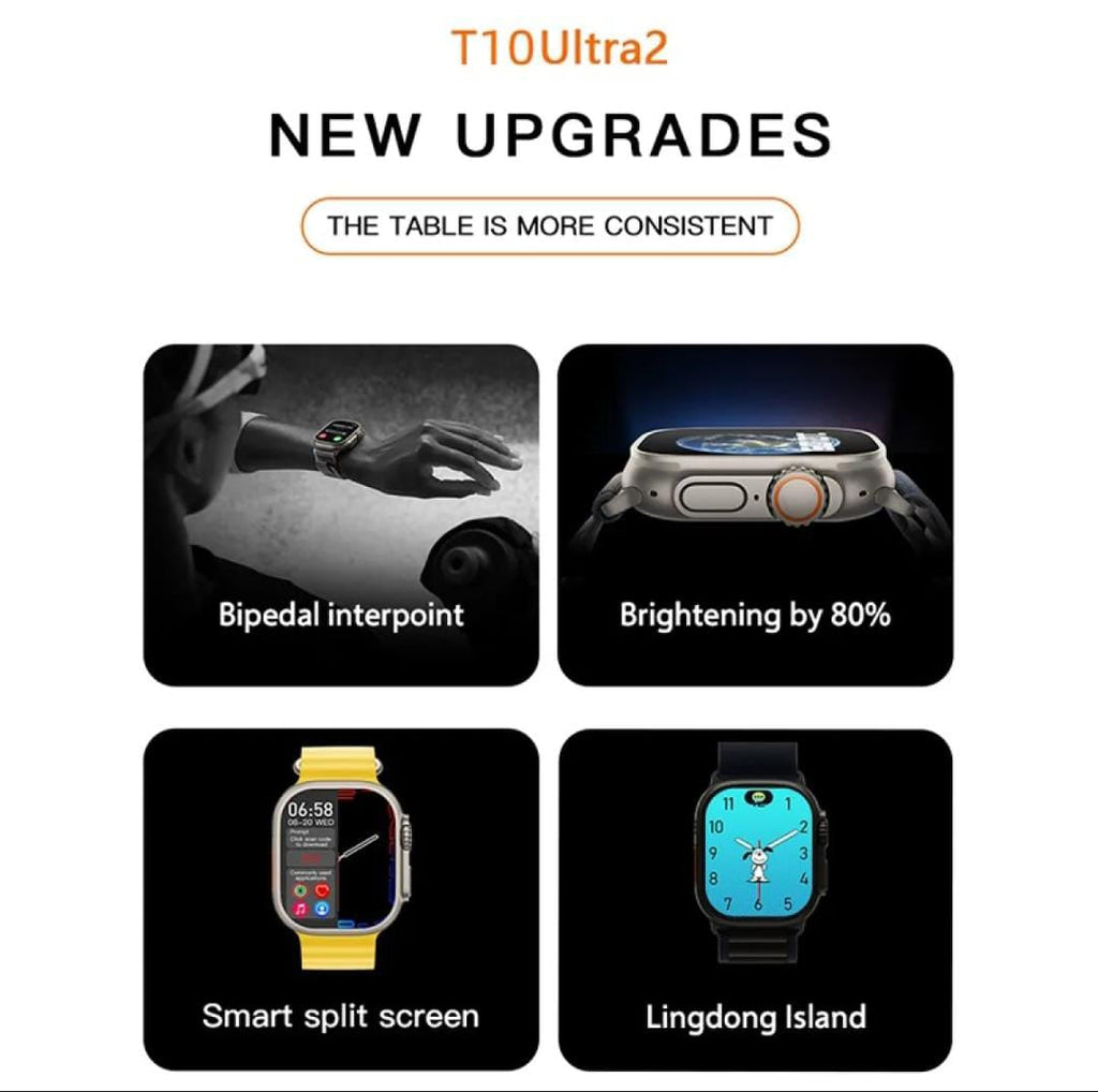 S10 Ultra 2 Akıllı Çocuk Saati, 7 kayış kordonlu , manyetik şarj cihazı, titanyum gövde | paslanmaz çelik | şık ve benzersiz kayışlarla erkekler, çocuklar, kızlar, erkekler ve kadınlar için uygundur. - A3F