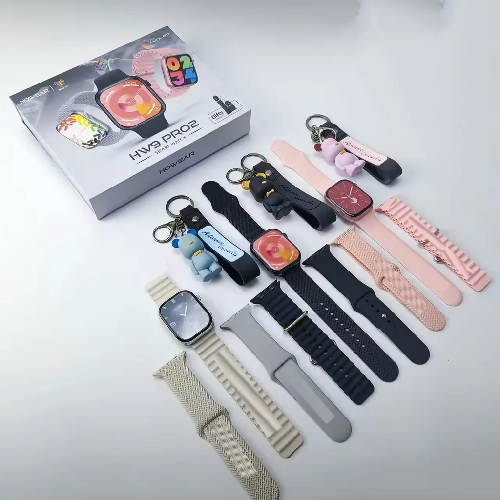 Hw9 pro2 amoled ekranlı 45mm anahtarlık hediyeli ios android uyumlu akıllı saat - A3A