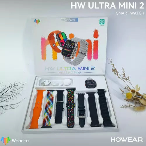 Hw ultra mini 2 41mm 1,75inç ekranlı 7 kordonlu ios android uyumlu akıllı saat - A2Y