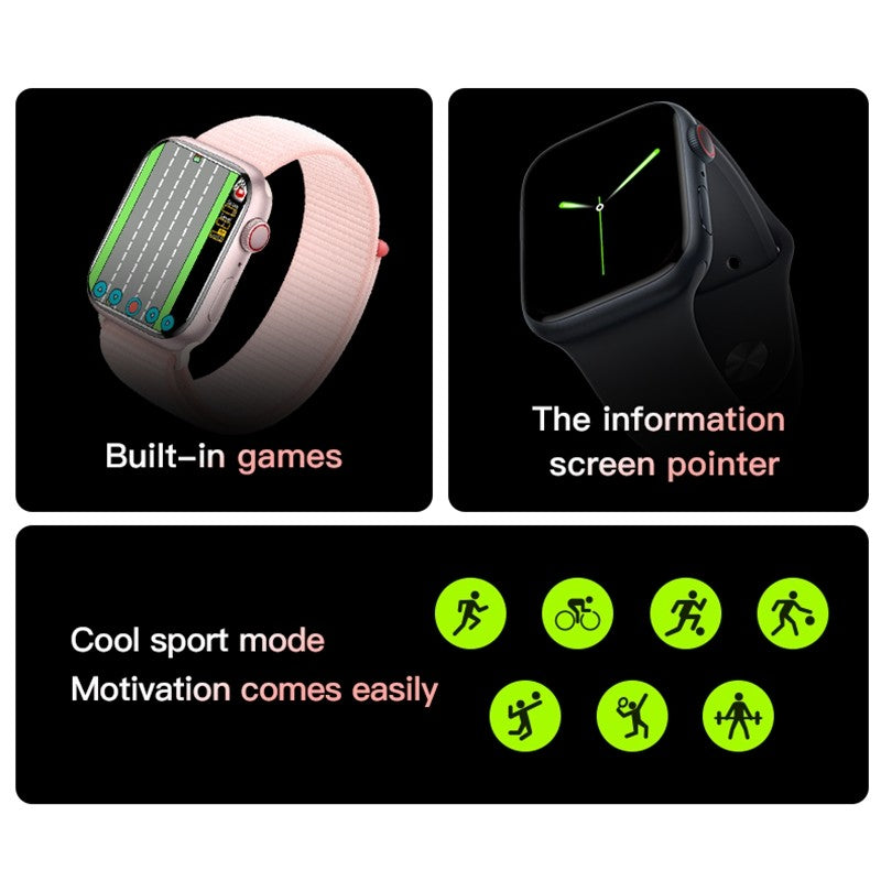 S10 Pro Max 7 kordonlu Dokunmatik HD Ekran ve Manyetik Kablosuz Şarj Özellikli Akıllı Saat - A3G