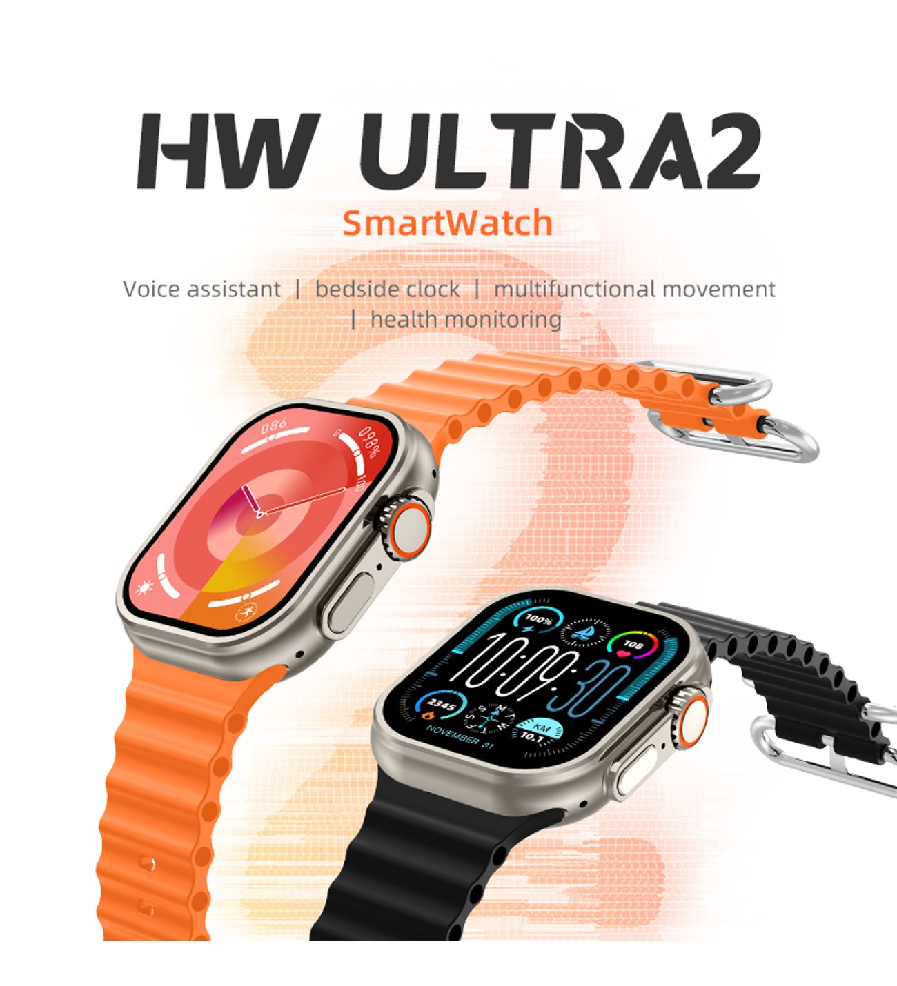 Hw ultra max 49mm amoled ekranlı 2,2 inç ios android uyumlu akıllı saat - A3D