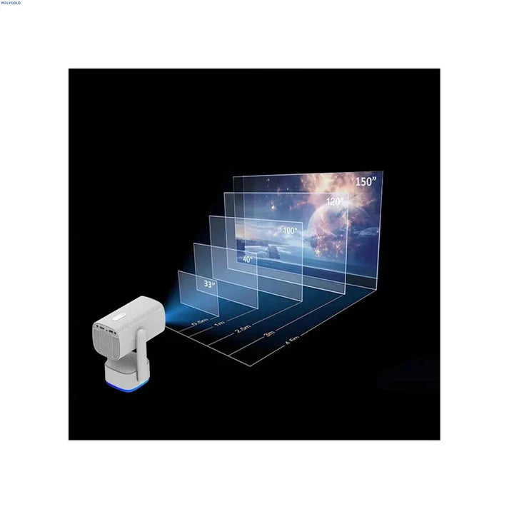 K2 Android Projektör – 4 saat batarya süresiyle kablosuz, taşınabilir ev sineması projektörü