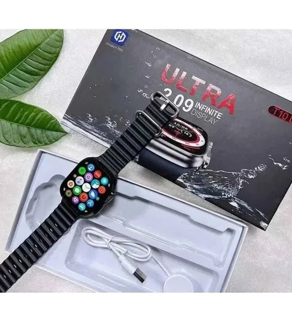 T10 ultra 49mm 2.09” ekranlı akıllı saat – çift kordon, ios & android uyumlu - A1X - KolayMagza